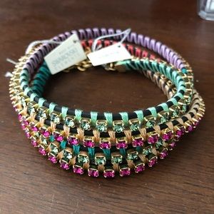 2 Wrap around bracelets Made w/ Swarovski Elements